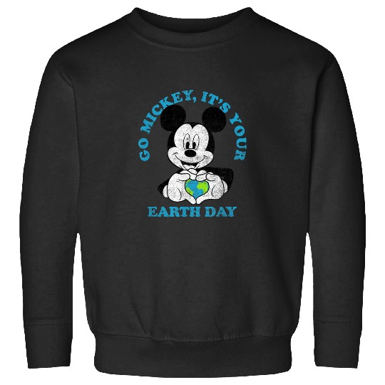 Discover Disney Mickey Classic Mickey Earth Day Heart Sweatshirts
