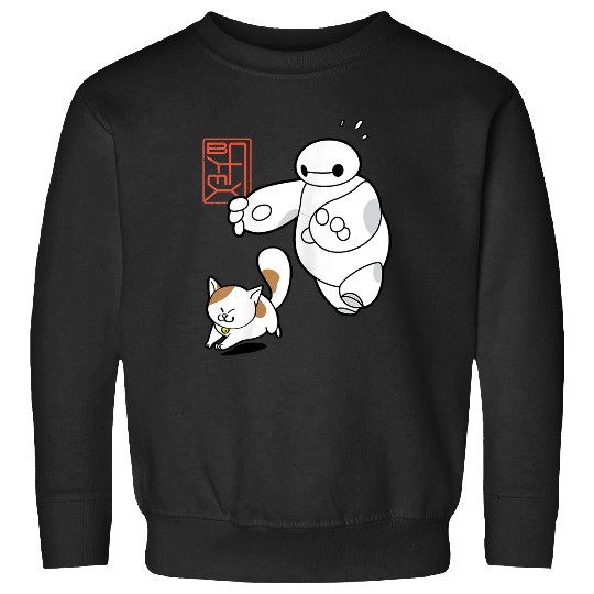 Disneyss Big Hero 6 Baymax Chasing Mochi Cute shots Sweatshirts