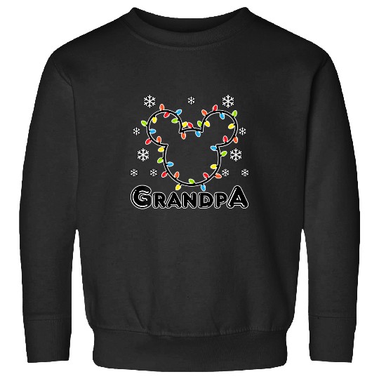 Discover Disney Mickey Christmas Grandpa  T Shirt Sweatshirts