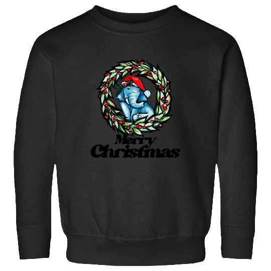 Discover Merry Christmas Elephant Art Sticker, Disney Elephant Dumbo Christmas , Dumbo Christmas Sweatshirts