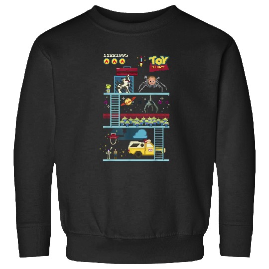 Disney Toy Story 8-Bit Video Game Scene Sweatshirts