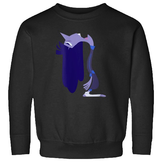 Womens Disney and Pixar’s Inside Out 2 Ennui Big Profile Costume V-Neck Sweatshirts