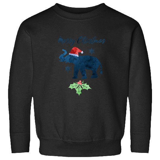 Discover Christmas Elephant Xmas Animals Navy Blue Sticker, Disney Elephant Dumbo Christmas , Dumbo Christmas Sweatshirts