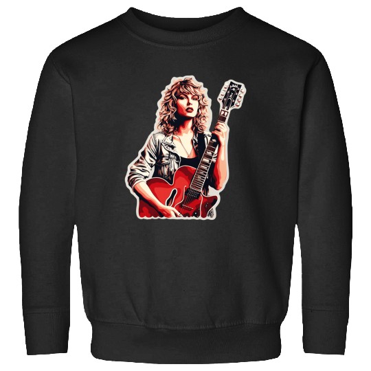 Discover Taylor Guitar Pose (1) Sweatshirts