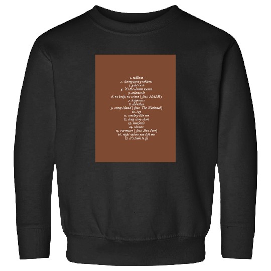 Discover Taylor Evermore Album Track List Sweatshirts