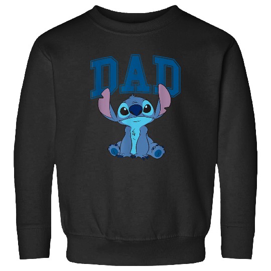 Disney Lilo & Stitch Dad Cool Stitch Collegiate Logo Sweatshirts