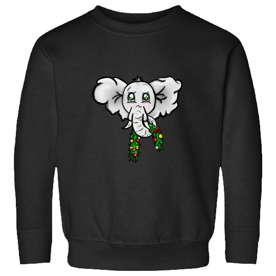 Discover Christmas Wreath Elephant Sticker, Disney Elephant Dumbo Christmas , Dumbo Christmas Sweatshirts