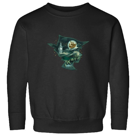 Discover Disney Peter Pan Wendy Side View Silhouette Portrait Sweatshirts
