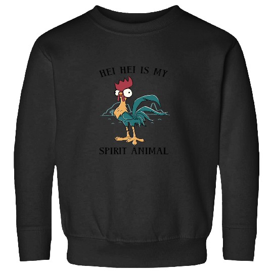 Discover Disney Moana Hei Hei Is My Spirit Animal Portrait Long Sleeve T-Shirt Sweatshirts
