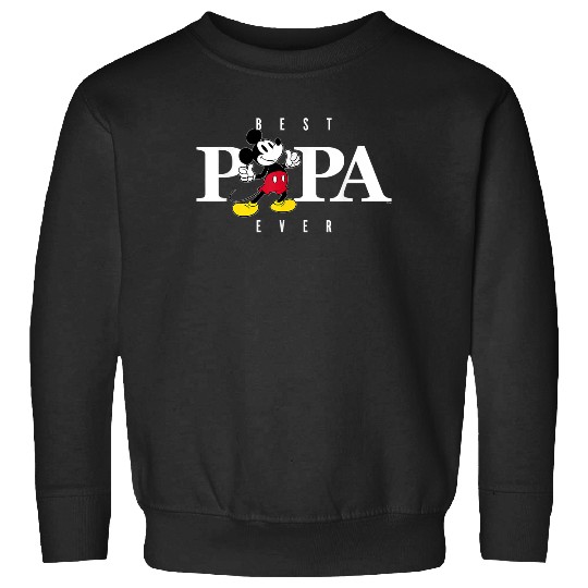 Discover Disney Mickey Mouse Thumbs Up Best Papa Ever Father’s Day Sweatshirts