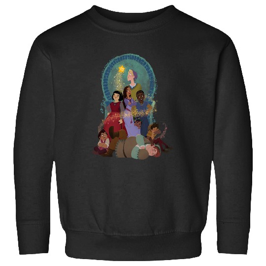 Discover Disney Wish Asha and Her Friends with Star Sweatshirts