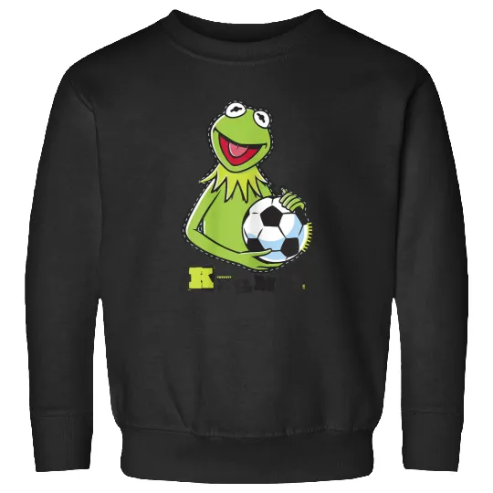 Disneyss The Muppets Kermit Soccer Ball Vintages Stencil Logo Sweatshirts