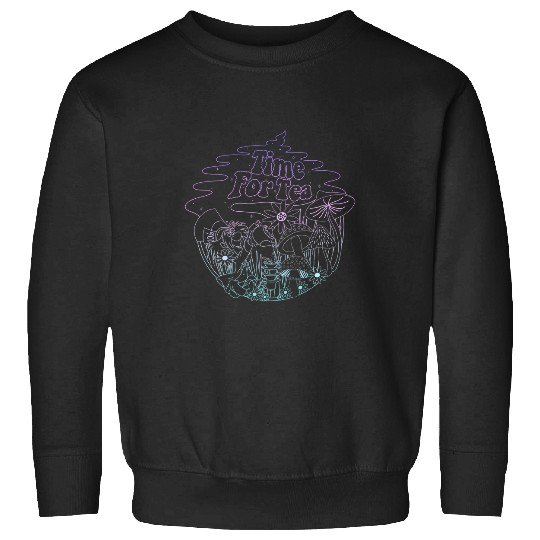 Discover Disney Alice In Wonderland Mad Hatter Time For Tea Line Art Sweatshirts