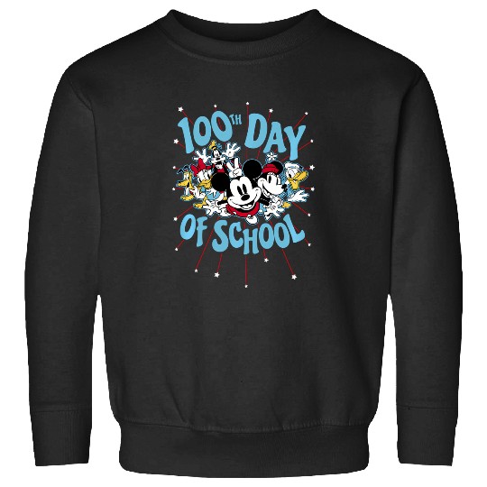 Discover Disney Mickey Friends Group Shot 100Th Day Of School Sweatshirts