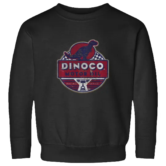 Discover Disney Pixar Cars Dinoco Motor Oil Faded Sign Sweatshirts