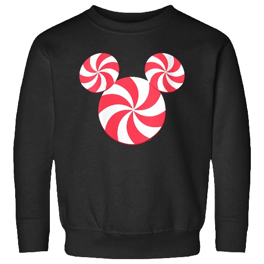 Disneyss New Mickey Icon Christmas Peppermint Candy Holiday Sweatshirts