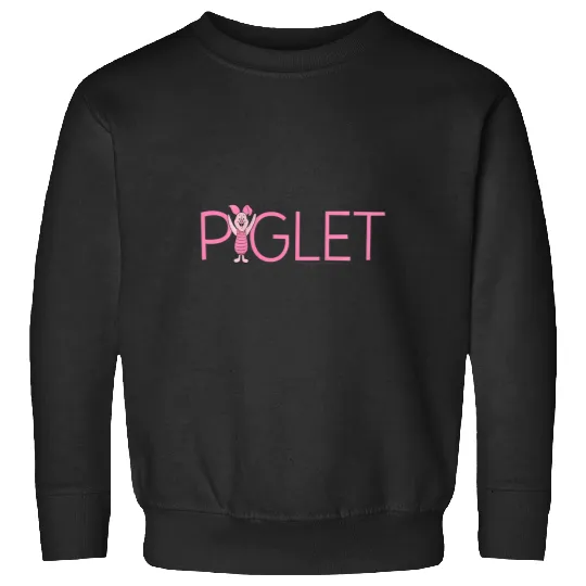 Disney Winnie The Pooh Piglet Classic Lettering Sweatshirts