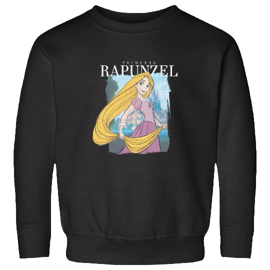 Disney Tangled Princess Rapunzel Distressed Portrait Sweatshirts