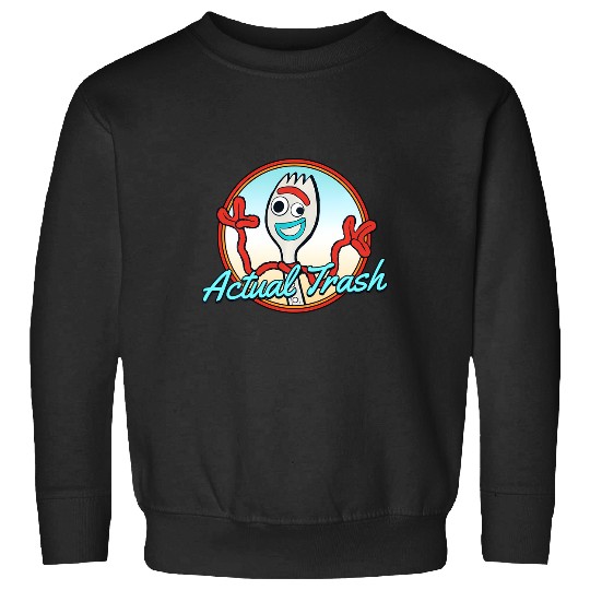 Discover Disney Pixar Toy Story Forky Actual Trash Portrait Sweatshirts