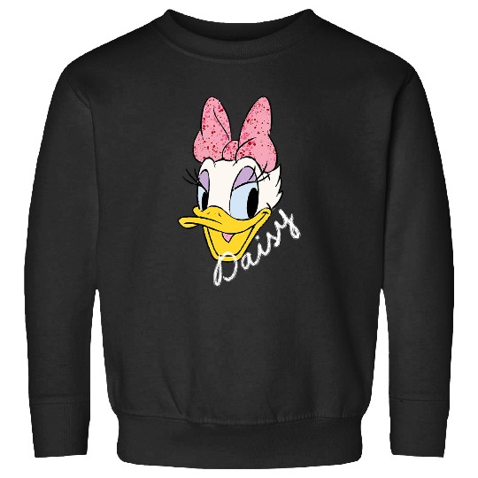 Disney Daisy Duck Sassy & Glamorous Speckled Bow and Name V-Neck Sweatshirts