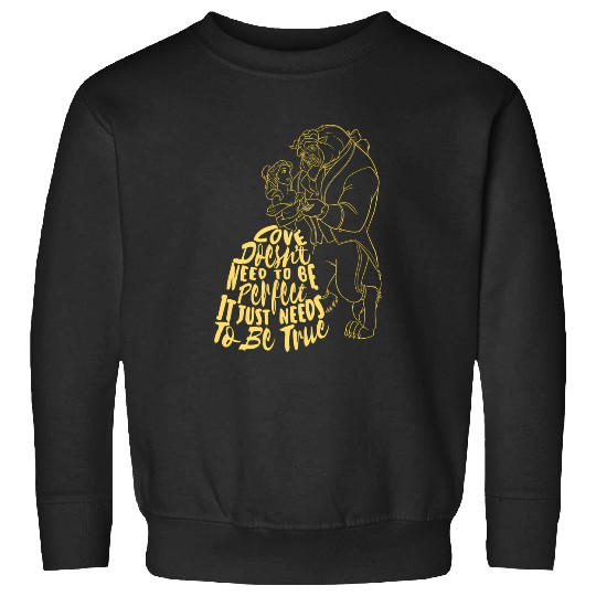 Discover Disney Beauty And The Beast True Love Silhouette Hoodie Sweatshirts