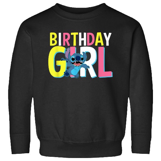 Discover Disneyss Lilo Stitch Birthday Girl Cute Stitch Text Logo Sweatshirts