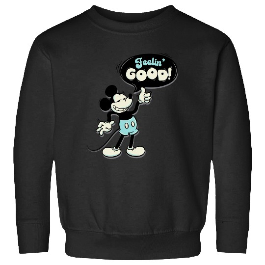 Discover Disney Mickey And Friends Vintage Retro Feelin' Good Bubble Long Sleeve Sweatshirts