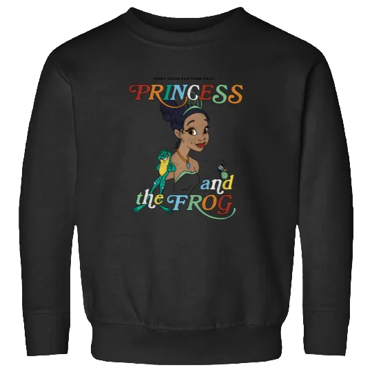 Disney Princess And The Frog Tiana And Frog Naveen Portrait Sweatshirts