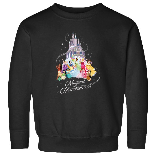 Discover Disney Princess Winter Holiday Castle Magical Memories 2024 Sweatshirts