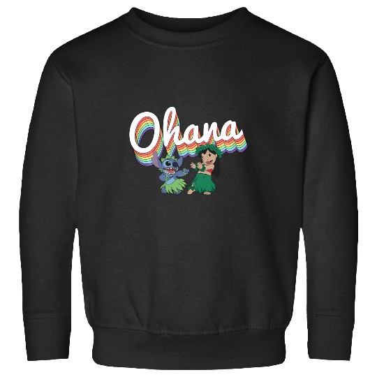 Discover Disney Lilo Stitch Pride Ohana Rainbow Sweatshirts