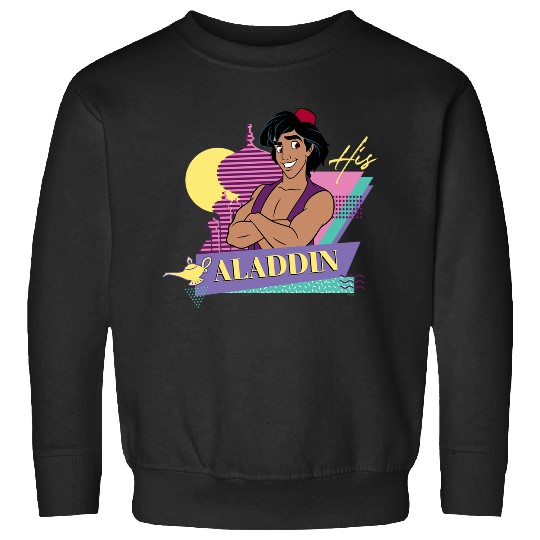 Discover Disney Aladdin Retro ’90s Couples Matching His Aladdin Long Sleeve Sweatshirts