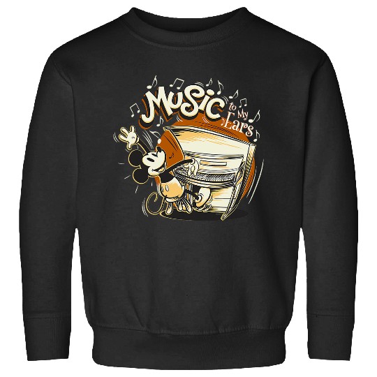 Discover Disney Mickey Mouse Vintage Music To My Ears Sweatshirts