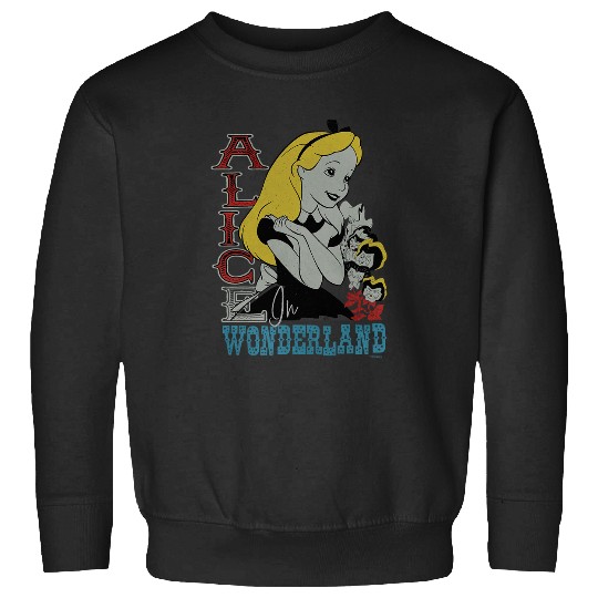 Discover Disney Alice in Wonderland with Flowers Vintage Retro Sweatshirts