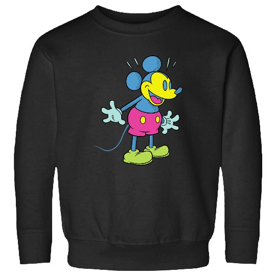 Disney Mickey Mouse Happy Surprise Retro Pop Art Sweatshirts