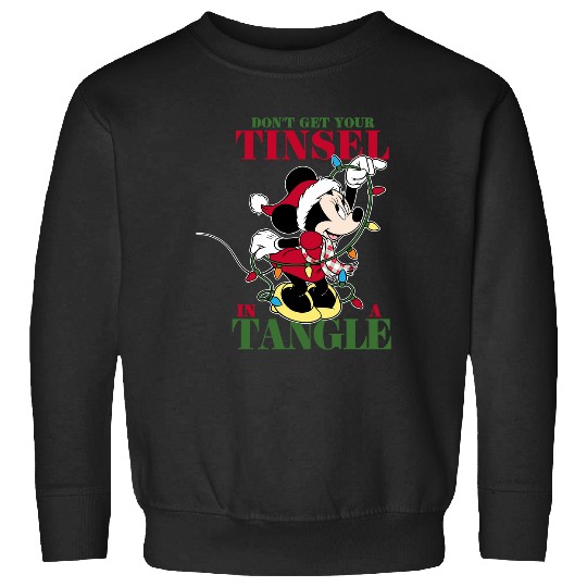 Disney Christmas Minnie Tangled Tinsel Long Sleeve T-shirt Long Sleeve Sweatshirts
