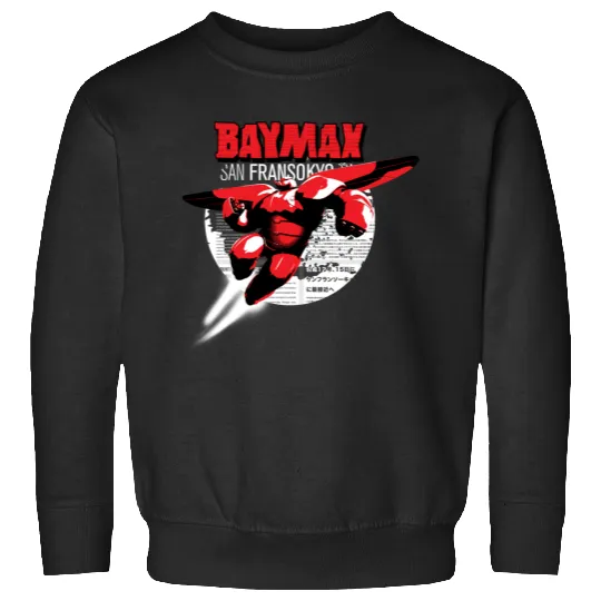 Disney Big Hero 6 Baymax San Fransokyo Epic Flight Retro Epic Sweatshirts