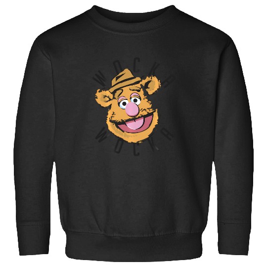 Discover Disney The Muppets Fozzie Bear Wocka Wocka Big Face Sweatshirts