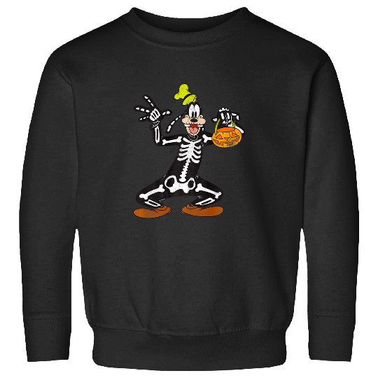 Discover disney goofy skeletons halloween premium Sweatshirts