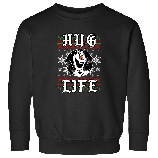 Discover Disney Frozen Olaf Hug Life Ugly Christmas Sweater Style Sweatshirts