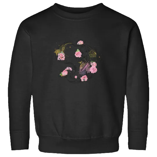 Disney Tangled Rapunzel Watercolor Floral Style Hoodie Sweatshirts