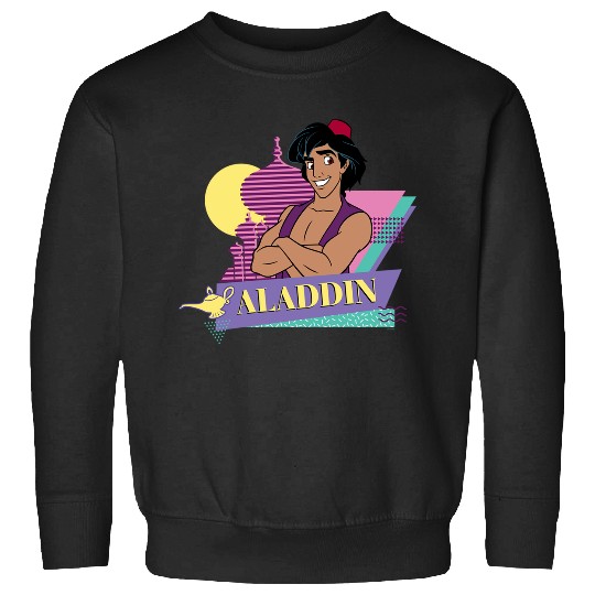 Disney Aladdin Retro ’90s Couples Matching Aladdin Long Sleeve Sweatshirts