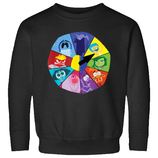 Disneyss And Pixarss Inside Out 2 Emotions Wheel Mood Clock Sweatshirts