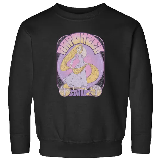 Disney Tangled Rapunzel Seventies Retro Poster Sweatshirts