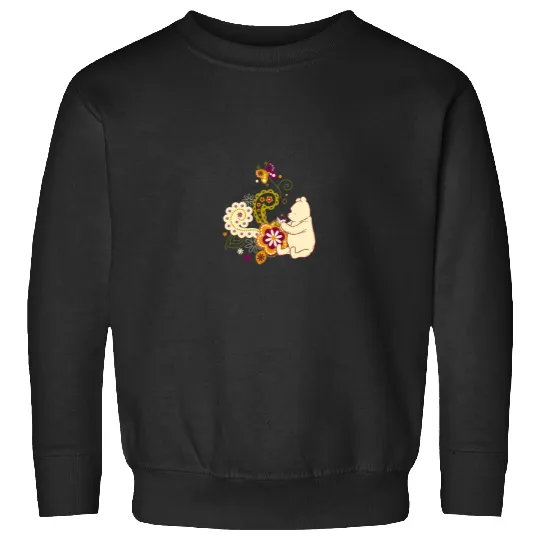 Disneyss Winnie The Pooh Cute Paisley Cupcake Floral Sweatshirts