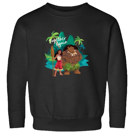 Discover Disney Moana 2 Moana and Maui Together Again Sweatshirts