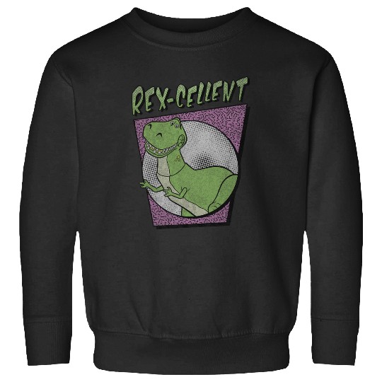 Discover Disney Pixar Toy Story Retro Rex Dinosaur Rex-Cellent Long Sleeve Sweatshirts