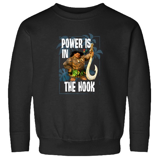 Discover Disney Moana Maui Power Is In The Hook Portrait Sweatshirts