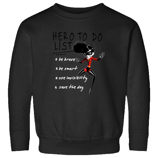 Disney Pixar The Incredibles 2 Violet Hero To Do List Retro Sweatshirts