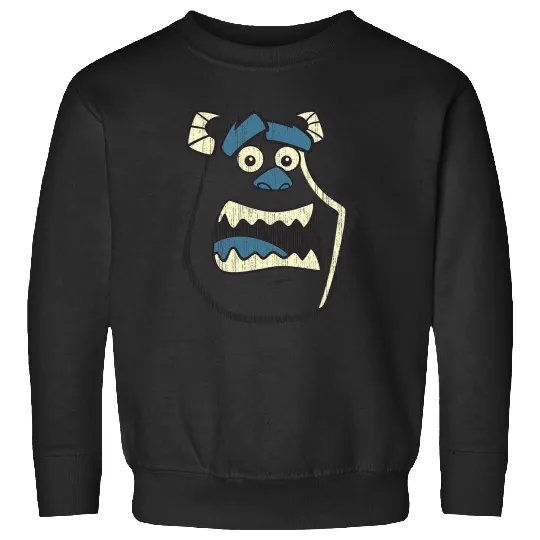 Disney Pixar Monsters, Inc. Scared Sulley Retro Big Portrait Sweatshirts