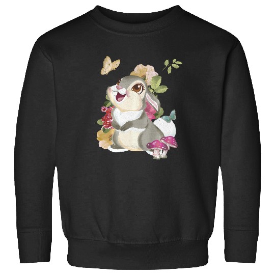 disney bambi thumper floral portrait long sleeve Sweatshirts